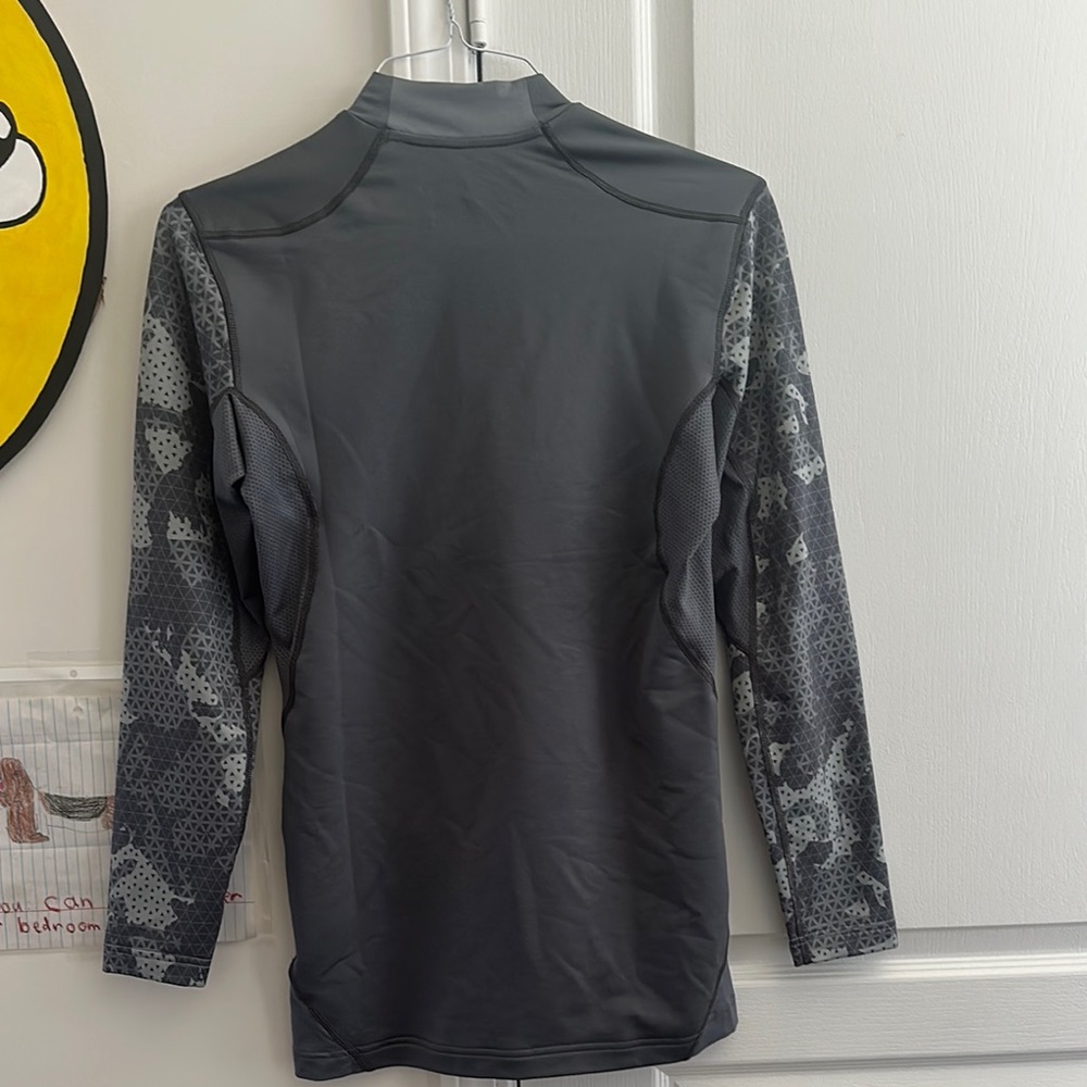 Nike Pro Combat Gray Performance Compression Top - Picture 6 of 8